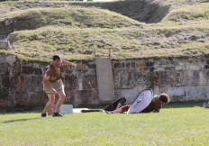 la compagnie senlisienne du patrimoine spectacle les dieux de l'arène