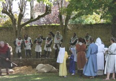 la compagnie senlisienne du patrimoine spectacle les 9 templiers de senlis